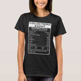 Verzamelagent Voedingsfeiten Sarcasme T-shirt