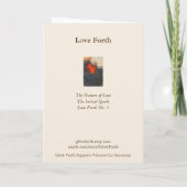 Verzamelbare aanpasbare Glow Forth-ansichtkaart Kaart (Achterkant)