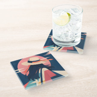 Verzamelbare Anime-geïnspireerde Glas Onderzetter