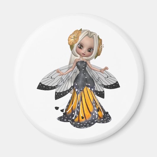 ♥ Verzamelbare fee Bloempop Art ♥ (pixie5) Magneet (Voorkant)