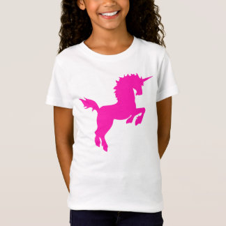 Verzamelbare kleuren, eenhoorn in roze T-shirt