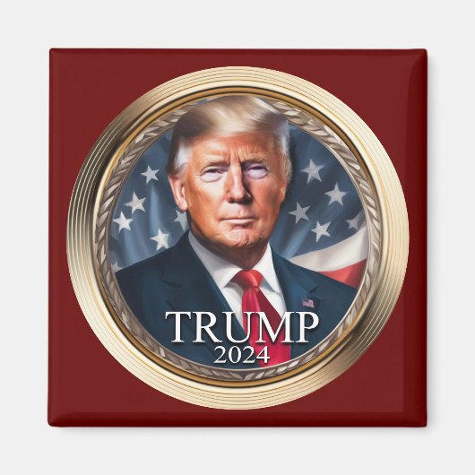 Verzamelcampagne Donald Trump 2024 Magneet (Voorkant)