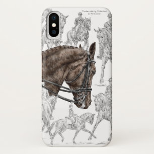Verzamelde Dressage Horses FEI iPhone X Hoesje