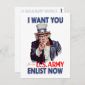 Verzamelde oom Sam Post Card Briefkaart (Voorkant / Achterkant)