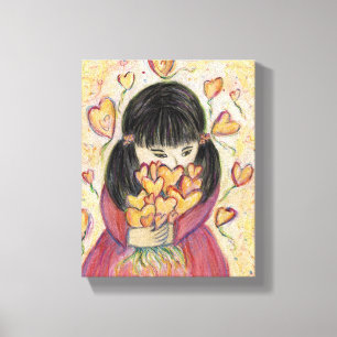 Verzamelen Liefde Harten Schilderen Canvas Art Pri Afdruk