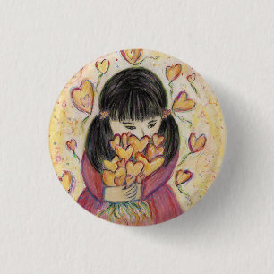 Verzamelen Love Hearts Lapel Pin Buttonnen Ronde Button 3,2 Cm