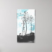 Verzamelen van dennenappels canvas afdruk (Voorkant)