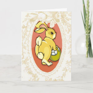 Verzamelen van Eggs Bunny Easter Kaart
