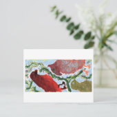 Verzamelen van kardinalen (?) briefkaart (Staand voorkant)