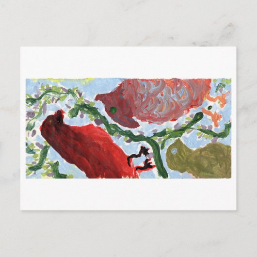 Verzamelen van kardinalen (?) briefkaart (Voorkant)