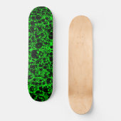 Verzamelen van Skulls Black en Green Skateboard (Voorkant)