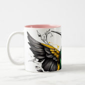 Verzameling Cute Hummingbird voor de Keuken Tweekleurige Koffiemok (Links)