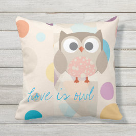 Verzameling "Love is owl" Buitenkussen