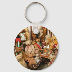 Verzameling Oude Teddys Sleutelhanger