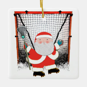 Verzamelobject Lacrosse Speler Keramisch Ornament