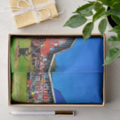 Verzamelobjecten met rode Barn Tissuepapier (Geschenk)