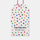 Verzamelreeksen van feestdagen cadeaulabel (Achterkant)