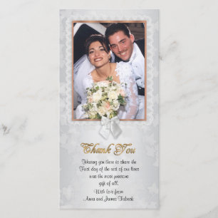 Verzankkaart met foto bedankkaart