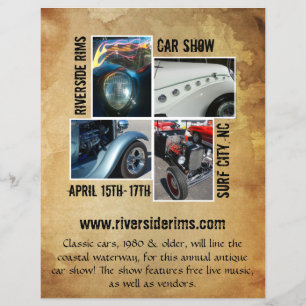 Verzeept papier flyer