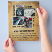 Verzeept papier flyer (Hand)