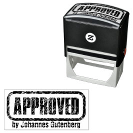 Verzegel uw goedkeuring met stijl: gepersonaliseer  zelfinktende stempel