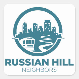 Verzegeld met buurttrots! vierkante sticker