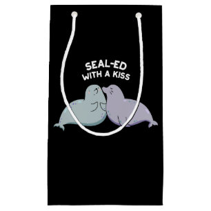 Verzegeld met een Kiss Funny Zee Lion Seal Pun Dar Klein Cadeauzakje