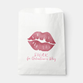 Verzegeld met een kus gunstzakken bedankzakje