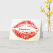 Verzegeld met een kus… kaart (Gele Bloem)