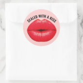VERZEGELD MET EEN KUS, KISSY RED LIPS STICKERS (Tas)