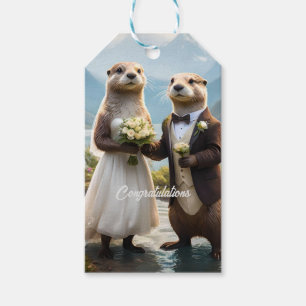 **"Verzegeld met een kus: Otterlijk verliefd"** Cadeaulabel