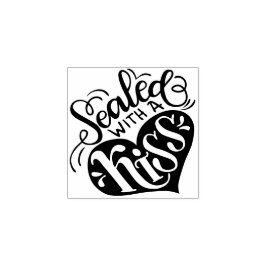 Verzegeld met een kus 	rubberstempel