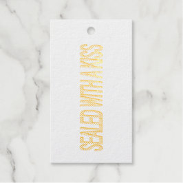 verzegeld met een zoen liefde citaat cadeaulabels