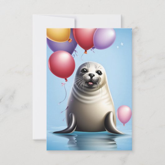 Verzegeld met Verjaardagsvreugde: Uitnodiging Sjab (Voorkant)