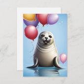 Verzegeld met Verjaardagsvreugde: Uitnodiging Sjab (Voorkant / Achterkant)