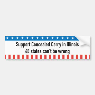Verzegelde Carry Bumpersticker