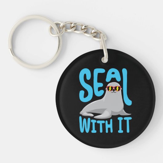 Verzegelen met IT Zee Animal Sleutelhanger (Voorkant)