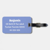 Verzegeling met een fijne zegel en illustratie van bagagelabel (Achterkant horizontaal)