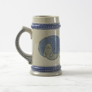 Verzegeling met een fijne zegel en illustratie van bierpul
