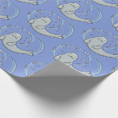 Verzegeling met een fijne zegel en illustratie van cadeaupapier (Hoek)