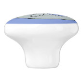 Verzegeling met een fijne zegel en illustratie van keramische knop (Zijkant)