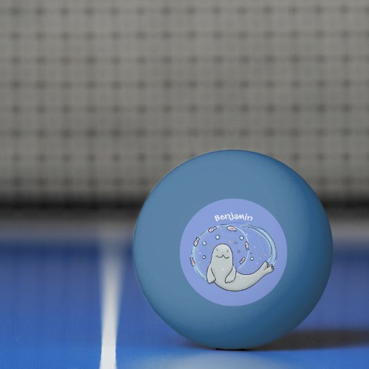 Verzegeling met een fijne zegel en illustratie van pingpongballen (Net)