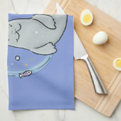 Verzegeling met een fijne zegel en illustratie van theedoek (Quarter Fold)