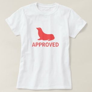 Verzegeling van de goedkeuring t-shirt