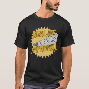 Verzegeling van de goedkeuring van gekartelde Dier T-shirt
