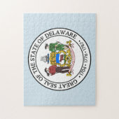 Verzegeling van de staat Delaware. Legpuzzel (Verticaal)
