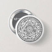 Verzegeling van de zeven Archangels Ronde Button 5,7 Cm (Voorkant /achterkant)