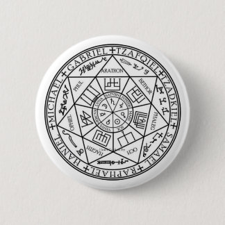 Verzegeling van de zeven Archangels Ronde Button 5,7 Cm