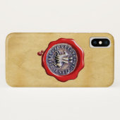 VERZEGELING VAN HET HELDERS TEMPLAR Red Wax Parchm Case-Mate iPhone Case (Achterkant (horizontaal))