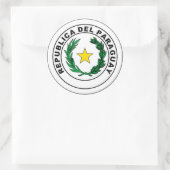 Verzegeling van Paraguay Ronde Sticker (Tas)